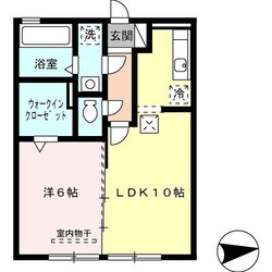 鳶町 徒歩4分 2階の物件間取画像